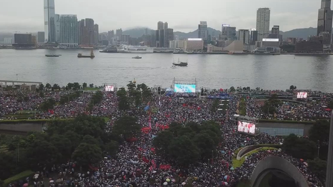 More than 476,000 attend "Oppose violence, save Hong Kong" rally