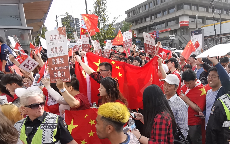 Rally held in Vancouver calling for end to violence in China's HKSAR