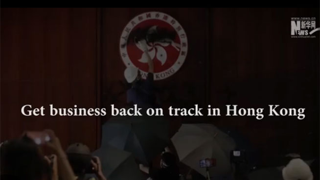Get business back on track in Hong Kong