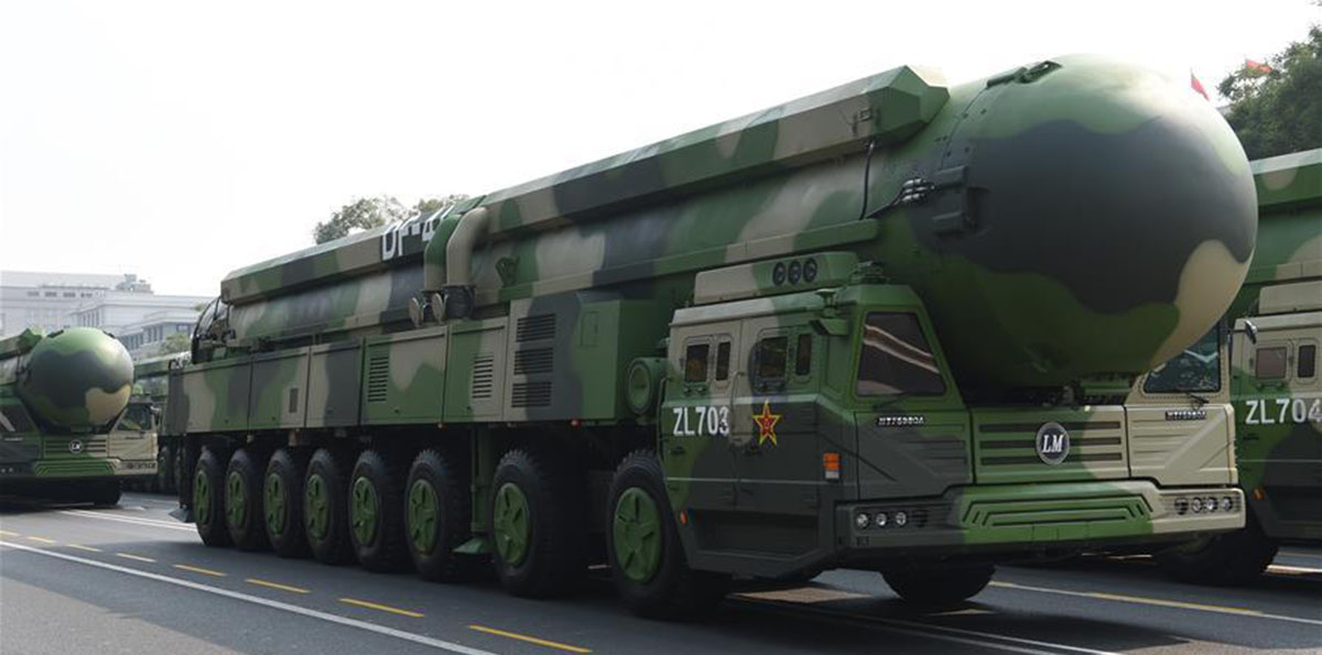 China unveils most advanced Dongfeng-41 intercontinental strategic nuclear missiles