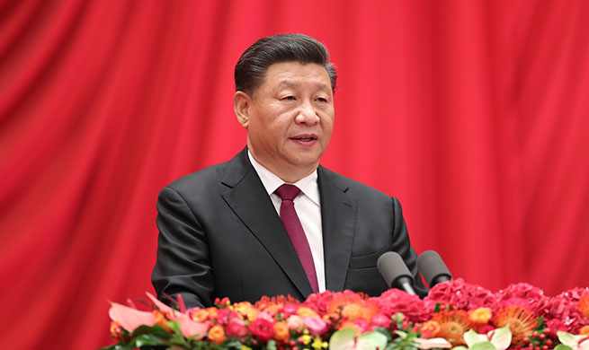 Xi stresses unity, striving for national rejuvenation at PRC anniversary reception