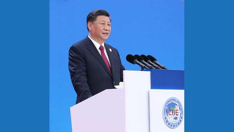 Xi addresses opening ceremony of 2nd int'l import expo