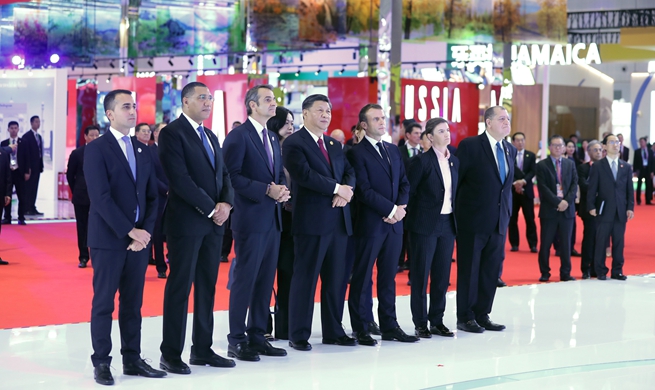 Xi, foreign leaders tour CIIE exhibitions