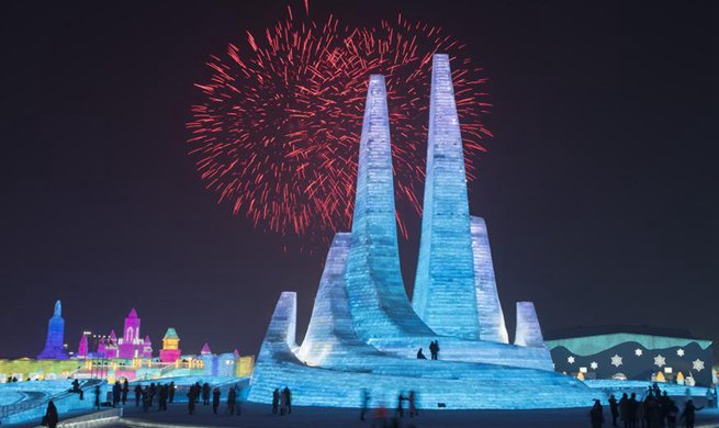 Annual Harbin Ice and Snow Festival opens in Heilongjiang