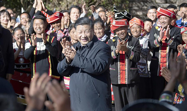 Xi congratulates Wa ethnic group villagers for getting rid of poverty