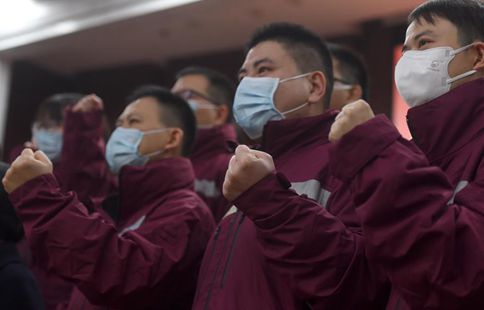 Medical team from Hangzhou leaves for Jingmen to aid fight against novel coronavirus