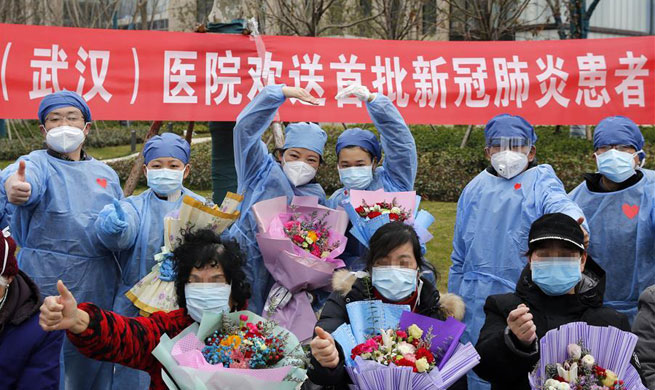 13 patients infected with NCP recovered, discharged from hospital in Wuhan