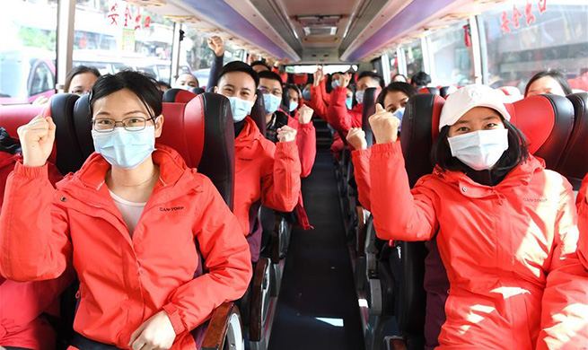 7th batch of medical workers from Guangxi departs for Hubei