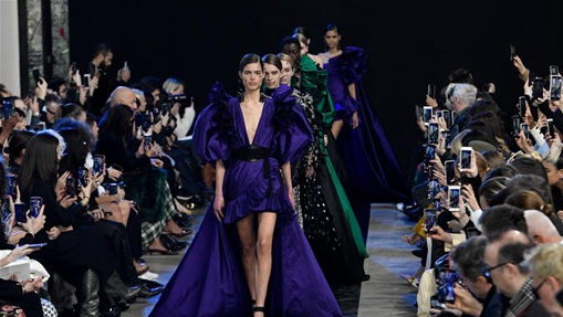 In pics: Elie Saab collections at fashion show in Paris