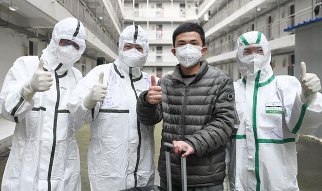 143 cured COVID-19 patients finish quarantine for medical observation in Wuhan