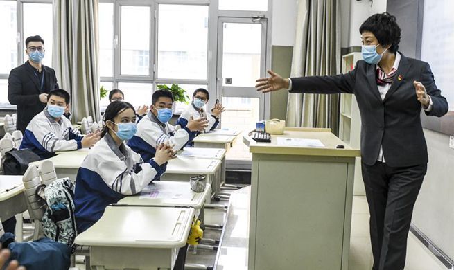 China Focus: Classrooms reopen in Xinjiang with wishes, wariness as epidemic wanes