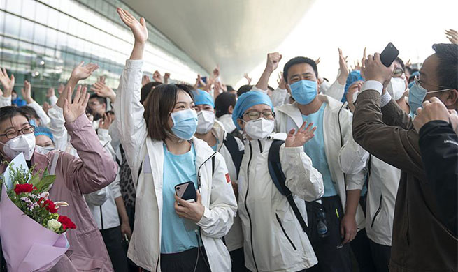 Medical assistance teams leave hard-hit Hubei as epidemic wanes