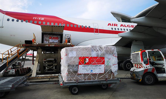 China sends medical aid to Algeria to help combat COVID-19