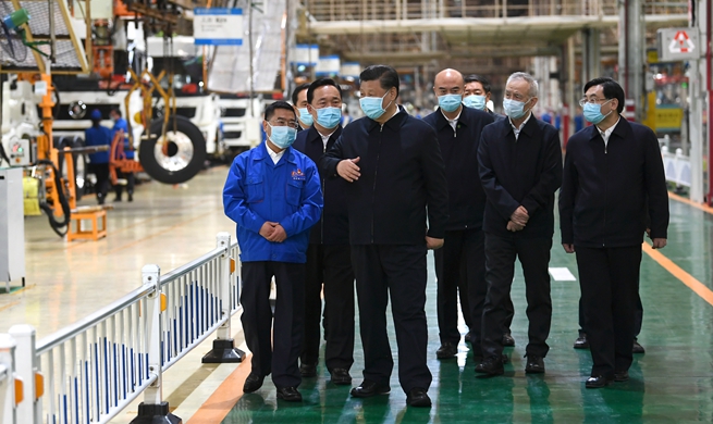 Xi in northwest China's Xi'an for inspection