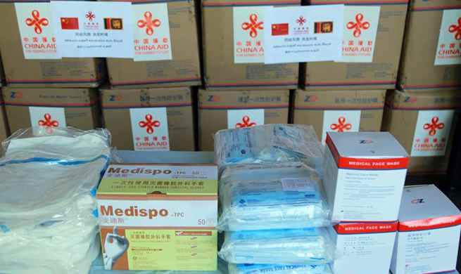 China donates another batch of medical aid to Sri Lanka in its battle against COVID-19