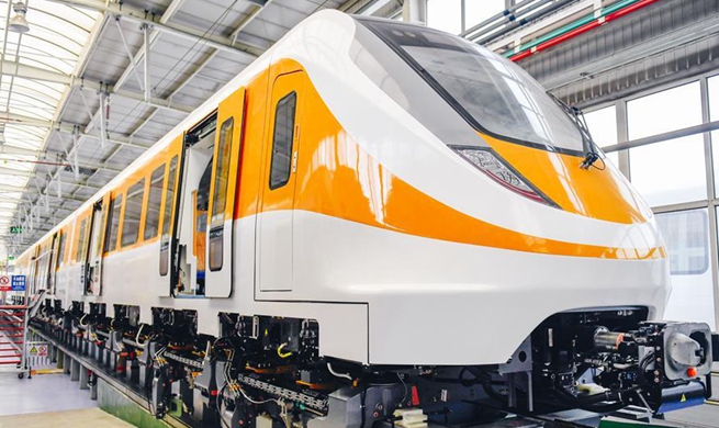 New-generation middle-to-low-speed maglev train produced in Changchun