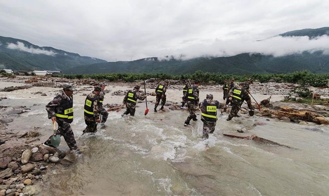Heavy rainstorm leaves 12 dead, 10 missing in China's Sichuan