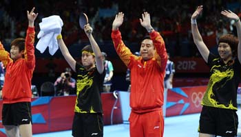 Chinese women win table tennis team gold in Olympic Games