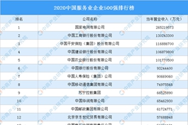 China issues 2020 list of top 500 enterprises