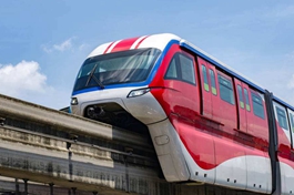 China rolls out new generation of monorail train