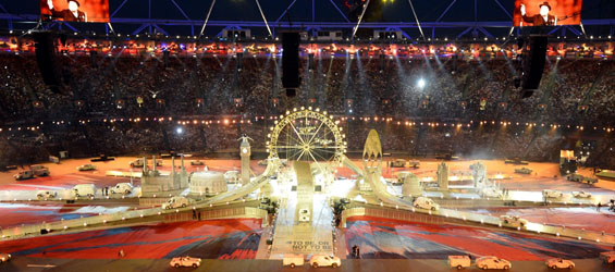 Closing ceremony of London 2012 Olympic Games begins