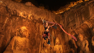 Dancers depict guardian warriors at cultural heritage site in China's Henan