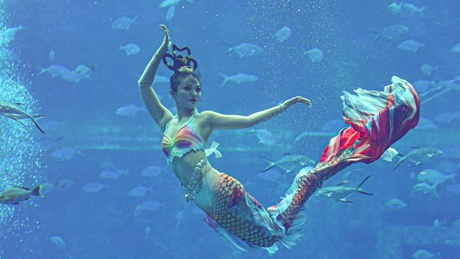 Mermaid contest held in Sanya, China's Hainan