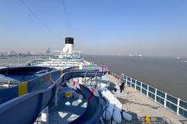 China's first homegrown large cruise ship starts trial operation