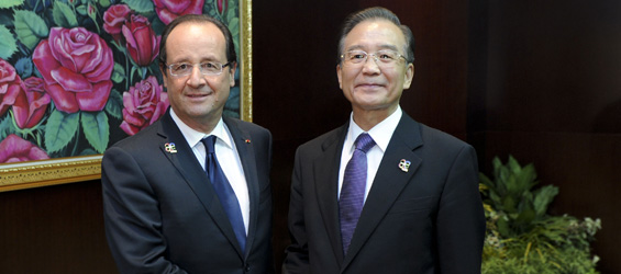 Chinese premier pledges to deepen ties with France