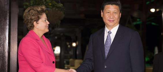 Chinese President Xi meets with Brazilian President Rousseff