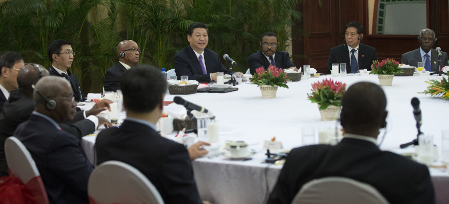 Xi Jinping participates breakfast meeting with African leaders