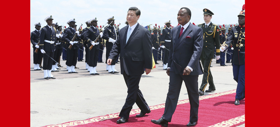 Chinese president arrives in Brazzaville for state visit