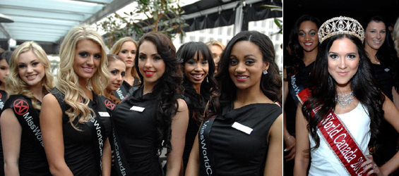 Miss World Canada 2013 contestants pose for photo shoots