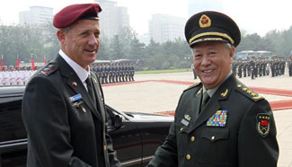 China, Israel pledge closer military ties