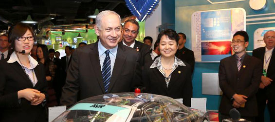 Israeli Prime Minister Netanyahu visits Shanghai