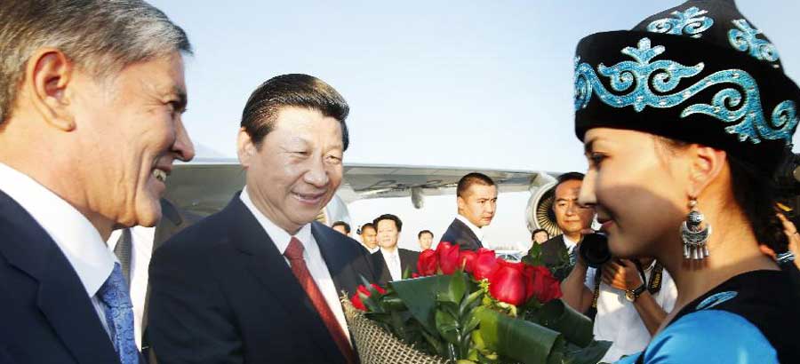 Chinese president in Kyrgyzstan for state visit, SCO summit