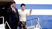 Chinese president arrives in Jakarta for state visit