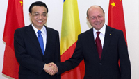 Chinese premier meets Romanian president on cooperation
