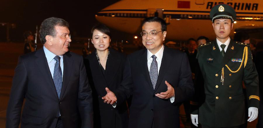 Chinese premier arrives in Uzbekistan for SCO meeting