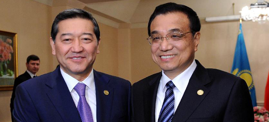 Chinese premier meets Kyrgyz, Kazakh, Tajik PMs