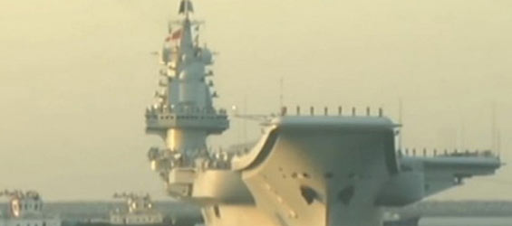 China's aircraft carrier passes through Taiwan Strait
