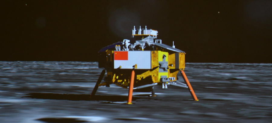 In pictures: Chang'e-3 soft-lands on moon