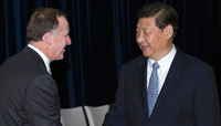 China, New Zealand pledge to further ties, cooperation