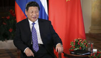 Xi hails development of China-Russia ties