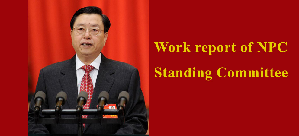 Full Text: Work report of NPC Standing Committee