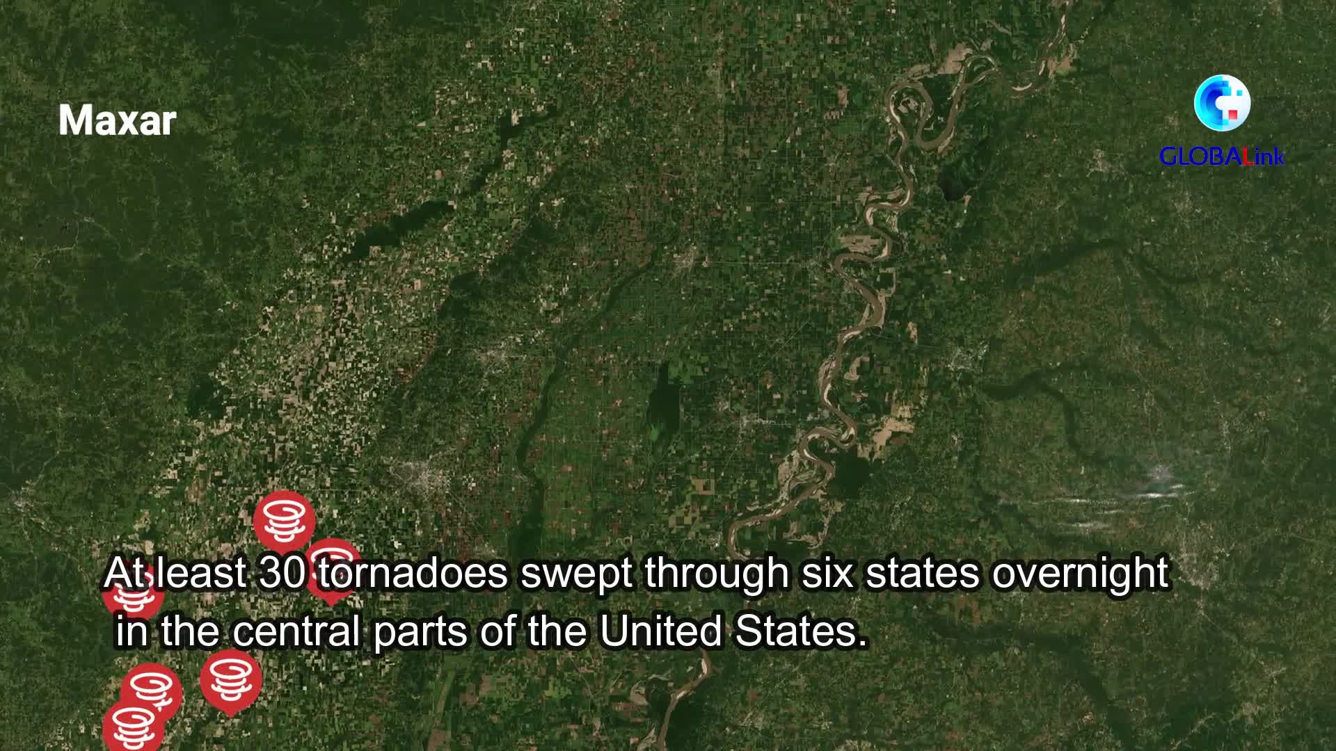 GLOBALink | Damage from deadly tornadoes in U.S. revealed in satellite images