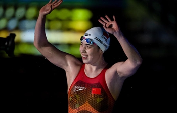China's Olympic champion Zhang wins at FINA Short-course Worlds