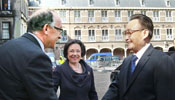 China's top legislator meets with presidents of the First and Second Chamber of Dutch parliament
