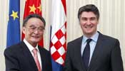 China's top legislator meets with Croatian PM