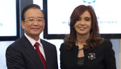Premier Wen meets with Argentine president in Buenos Aires